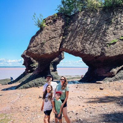 Visiting the Bay of Fundy during low tide